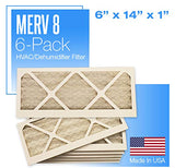 Merv 8 Pleated Air Filter - 6" x 14" x 1"